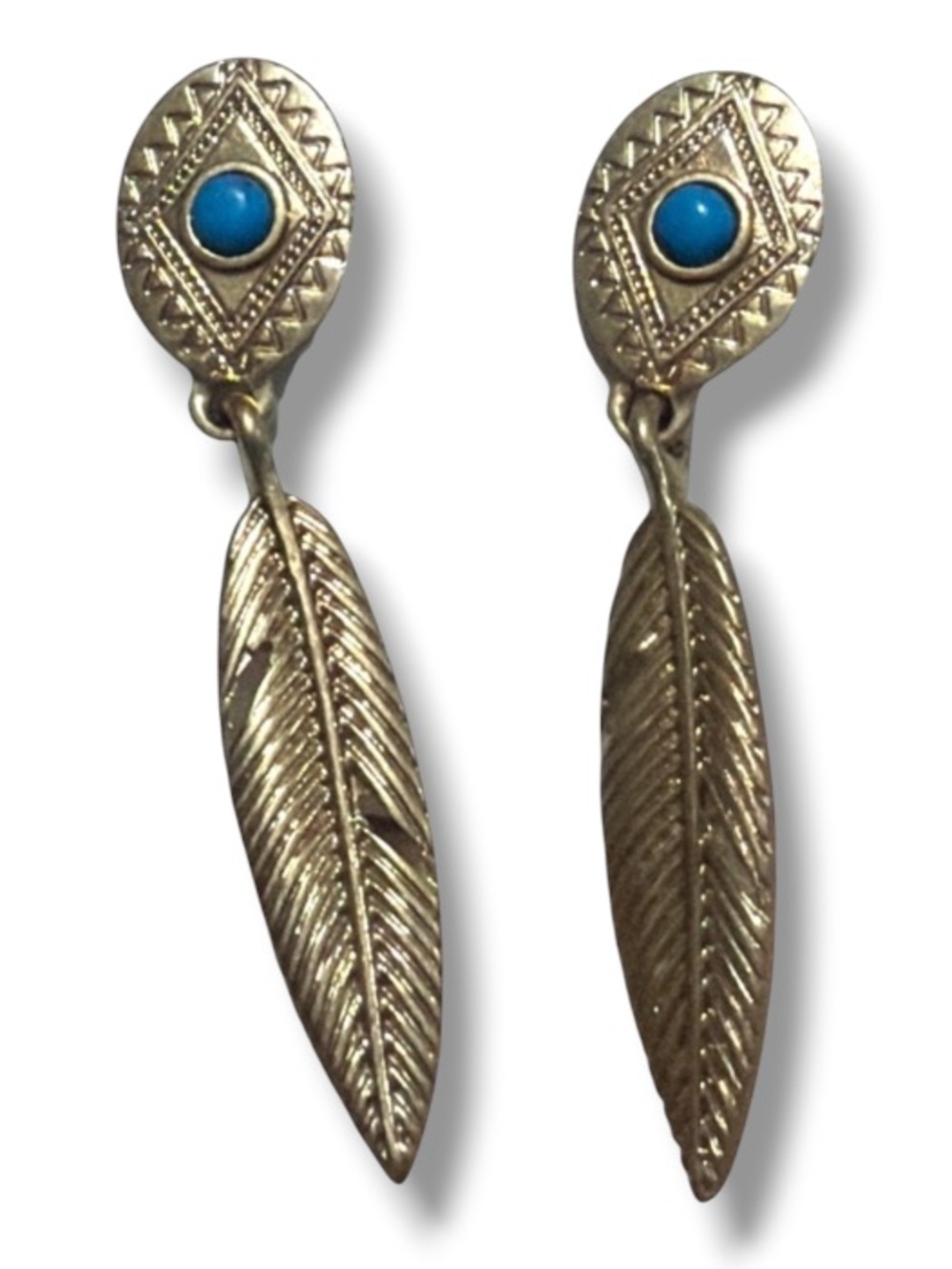 Lucky Brand Women’s Feather Earrings Y2K